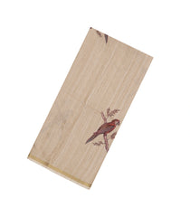 Taupe Woven Synthetic Manipur Silk Saree With Brown Printed Bird Motifs-BL4955