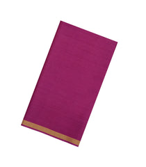 Pink Woven Tussar Silk Saree With Zari Border-TU3554