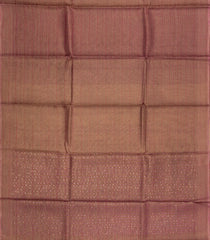 Brown Woven Tussar Tissue Silk Saree With Checks-TU3447