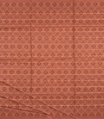 Dusty Peach Printed Synthetic Dola Silk Saree With Zari Stripes & Border -SY0360
