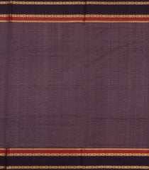 Burgundy Handloom Silk Cotton Saree With Checks-SC4283