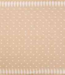 Taupe Handwoven Bengal Cotton Saree With Diamond Buttas-BG1527