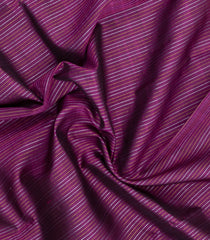 Magenta Handloom Kanchipuram Silk Saree With Zari Stripes-KA16164
