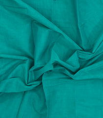Turquoise Woven Rasipuram Cotton Saree With Temple Border-RA2655