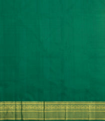 Orange Handloom Korvai Silk Pavadai & Green Blouse -PM2090