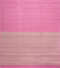 Baby Pink Woven Tussar Silk Saree With Floral Buttas-TU3416