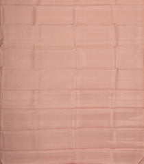 Dusty Peach Handloom Tissue Kanchipuram Silk Saree With Stripes-KA14571