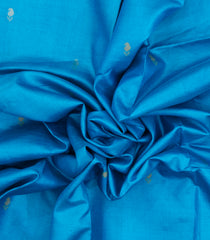 Turuqoise Woven Tussar Silk Saree With Mango Motifs & Zari Border-TU3532