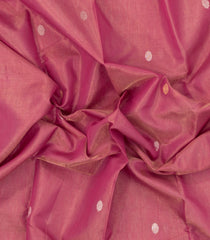 Peach Handloom Maheswari Silk Cotton Saree With Buttas-SC4120