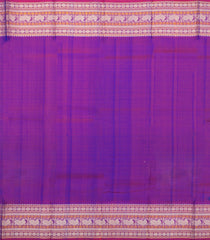 Blue Handloom Kanchipuram Silk Saree With Silk Checks-KA15655