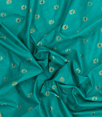 Aquamarine Woven Art Dupion Saree With Meena Floral Motifs-BL5861