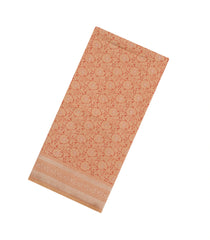 Peach Woven Art Dupion Saree With Floral Zari Motifs-BL5938