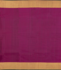 Bottle Green Handloom Kanchipuram Silk Saree With Checks-KA15277