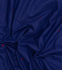 Violet Handloom Bengal Cotton Saree With Buttas & Temple Border-BG1976