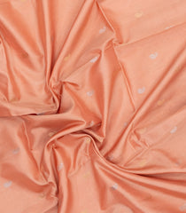 Peach Handloom Uppada Silk Saree With Meena Buttas-UP0423