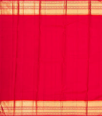 Bottle Green Handloom Korvai Kanchipuram Silk Saree With Buttas & Contrast Border-KA13012