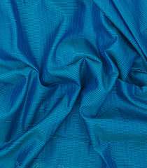 Cyan Handloom Soft Silk Saree With Checks & Floral Border-SO4592