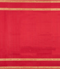 Red Handloom Kanchipuram Silk Saree With Zari Checks-KA16146