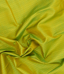 Neon Green Handloom Kanchipuram Silk Saree With Contrast Border-KA16312