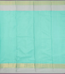 Brown Handloom Korvai Kanchipuram Tissue Silk Saree With Temple Border-KA13612