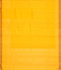 Yellow Handloom Kanchipuram Silk Saree With Meena Border-KA15787