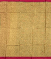 Teal Printed Pure Silk Saree With Bird Motifs-PS0836