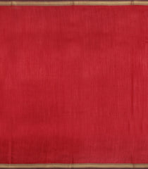 Red Woven Tussar Silk Saree With Thread work Border-TU3523