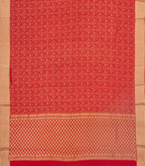 Red Woven Mysore Silk Saree With Bird Vine Motifs-MS3361