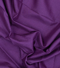Dark Purple Printed Tussar Silk Saree With Stripes-TU3376