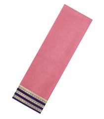 Peach Woven Mysore Silk Saree With Contrast Zari Border-MS3840