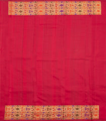 Green Handloom Korvai Kanchipuram Silk Saree With Contrast Meena Border-KA15800