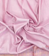 Dusty Pink Handloom Kanchipuram Silk Saree With Palace Border-KA16093