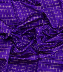 Purple Handloom Banarasi Silk Saree With Zari Checks-BE1866