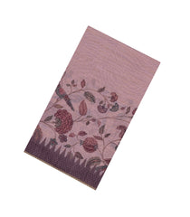 Dusty Pink Printed Synthetic Linen Saree with Jhalar-BL5344