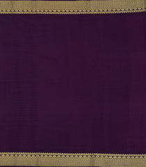 Peach Woven Mysore Silk Saree With Zari Checks & Contrast Border-MS3376
