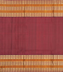 Cream Handloom Korvai Kanchipuram Silk Saree With Zari Buttas-KA16348
