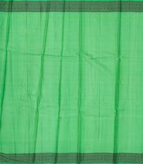 Green Woven Tussar Silk Saree With Floral Buttas-TU2976