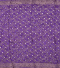 Lilac Printed Synthetic Dola Silk Saree With Floral Motifs -SY0150