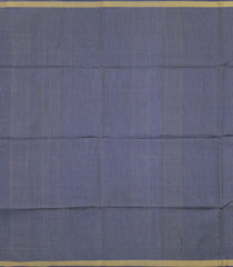 Blue Woven Tussar Silk Saree With Wave Motifs & Zari Border-TU3539