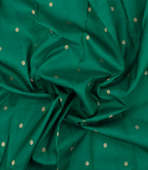 Dark Green Handloom Silk Saree With Buttas & Kottadi Kattam Pallu-KA16733