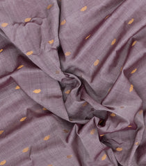 Grey Handloom Gadwal Silk Cotton Saree With Buttas & Contrast Border -GA0467