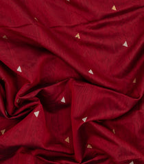 Crimson Handloom Maheswari Silk Cotton Saree With Buttas-SC4166