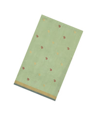 Pista Green Handloom Uppada Silk Saree With Meena Buttas & Contrast Border-UP0361