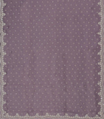 Lilac Woven Synthetic Blended Saree With Embroidered Motifs-EN2047