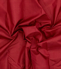 Crimson Handloom Kanchipuram Silk Saree With Zari Checks-KA16436