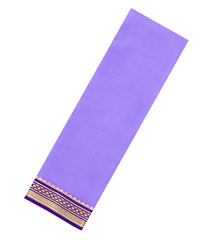 Lavender Woven Mysore Silk Saree With Contrast Border-MS3853