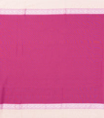 BubbleGum Pink Woven Bengal Cotton Saree With Contrast Border-BG1647