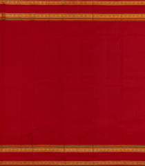 Off White Handloom Korvai Kanchipuram Silk Saree With Contrast Border-KA15205