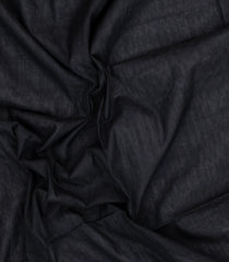 Black Handloom Bengal Cotton Saree With Contrast Border-BG2004