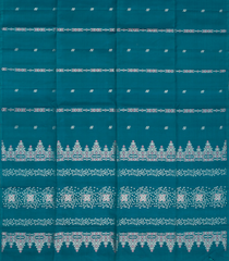 Cyan Handloom Soft Silk Saree With Buttas-SO4042